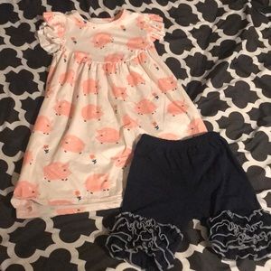 Girls piggy outfit